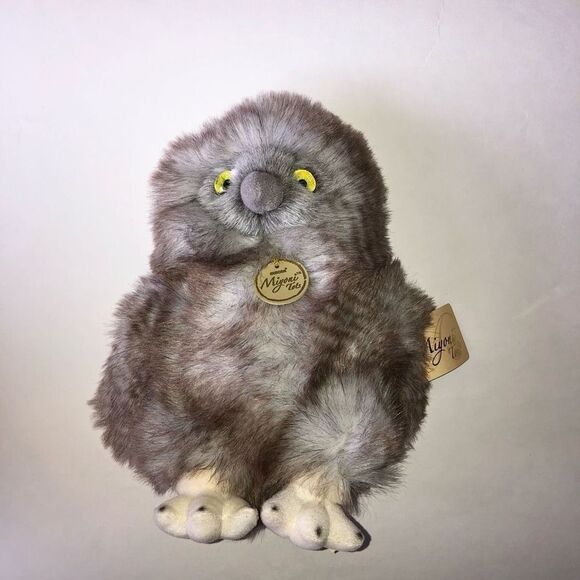 MIYORI TOTS AURORA GREAT HORNED OWL DARK GRAY PLUSH NEW W TAGS - Picture 1 of 5